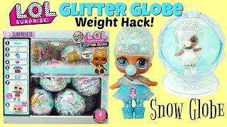 LOL Surprise Glitter Globe Winter Disco Series Unboxing Top Layer Full Box Weight Hacks