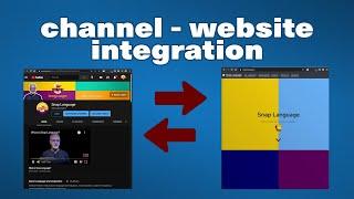 Integration between the Snap Language channel and website