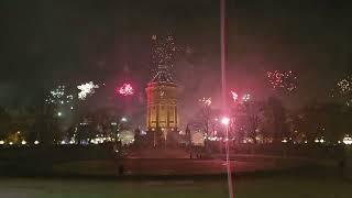 Neujahrsfeuerwerk 2024 am Mannheimer Wasserturm