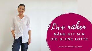 Bluse Lotte nähen (Schnittmuster Damen FinasIdeen)