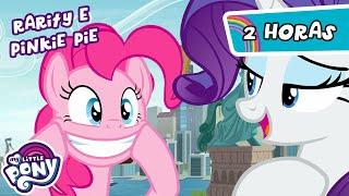 Melhores momentos de RARIDADE e PINKIE PIE | 2 Horas | My Little Pony  | A Amizade é Mágica