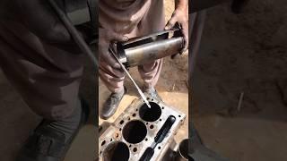 Removing sleeve in cylinder amazing technique mechanic skills #expert #automobile #shorts #ytshorts
