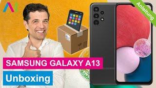 Samsung Galaxy A13 - Unboxing (deutsch) •  •  •  • Anleitung | Tutorial