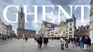 Ghent - Walking tour in Belgium's coolest city (with ambient sounds / 2023 - 4K)