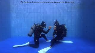 PADI 20SKILLS DIVEMASTER and IDCV  Air depletion exercise and alternate air s