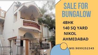 फ्लैट से  कम  दाम में बंगलो   | 4BHK |  PRIME LOCATION | NIKOL | AHMEDABAD |