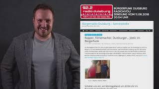 Martin Lukas bei Radio Duisburg 11.06.18 (Radio4You) –  Medienworkshops JETZT in Marxloh