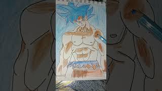 Goku blue sain drawing||sketch with pratham||ultra instinct Goku||