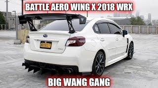 BECAUSE RACECAR - WRX gets a BIG WING || Battle Aero Wing Install 2018 WRX