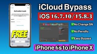 Untethered iCloud Bypass iOS 16.7.10 - iOS 15.8.3 Without SN Change by Unlock Tool