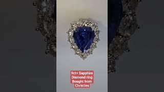 Sapphire diamond ring bought from Christie's Auction #estatejewels #gemstones #sale