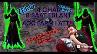 KNİGHT ONLİNE ZERO DA 4 PC İLE ESLANT AOC FARMI YAPTIK 2024 GÜNCEL FARM SLOTLARI DENEME