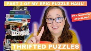 Thrifted Jigsaw Puzzles // HUGE Puzzle Haul Part 2