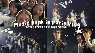 concert vlog: Music Bank in Paris (Crazy Front Row Experience)