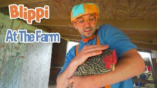 Blippi Learns About Farm Animals | Learning Animals For Kids | Moonbug Kids