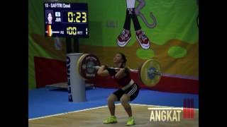 Dewi Safitri (53kg) Snatch 79kg and C&J 105kg - PON 2016