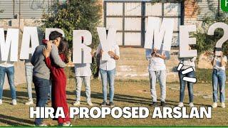 Hira Proposes Arslan | Flash Mob Proposal | Hira Khan | Arslan Khan