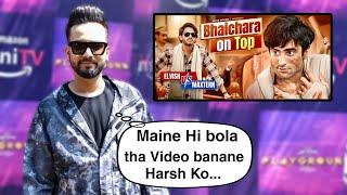 Elvish Yadav Reaction On Harsh Beniwal's Video Bhaichara On Top