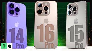 So sánh iPhone 16 Pro - iPhone 15 Pro - iPhone 14 Pro: Khác biệt lớn ở pin và nhiệt độ!