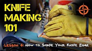 How to Make a Knife from an Old File | Shaping Your Knife Edge | DIY Bushcraft Blade