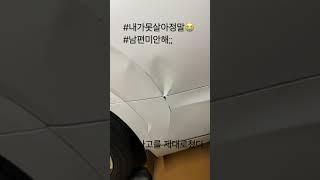 또사고침 팰리세이드완전박살;;; #초보운전브이로그 #차사고 #차박살