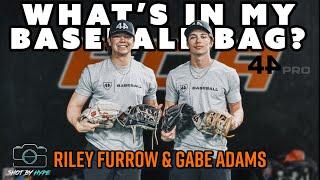 What's In My Baseball Bag With Riley Furrow & Gabe Adams Pitchers at ECA