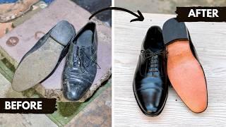 Transforming 4-Year-Old Shoes Into New | Ultimate Shoe Repair Guide