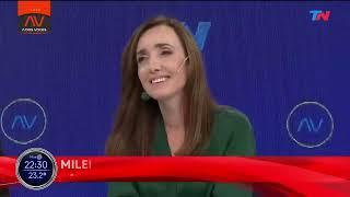 Javier Milei y Victoria Villarruel en a Dos Voces con Marcelo Bonelli y Edgardo Alfano.