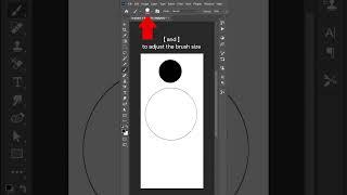 Brush shortcuts ‐ Adobe Photoshop #adobephotoshop #photoshopedit #editing