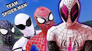 TEAM SPIDER-MAN vs ALIEN SUPERHERO | LIVE ACTION STORY 1 | TNTeam