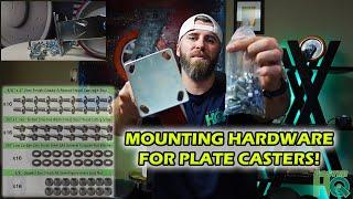 Mounting Hardware for Plate Casters | Carriage Bolts & Slotted Hex Bolts for Mounting Casters