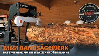 B1651 Bandsägewerk - unser Sägewerk für die wirklich großen Stämme | LOGOSOL