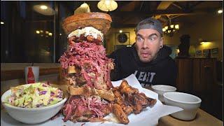 ONLY 30 MINUTES TO EAT AMERICA'S BIGGEST REUBEN SANDWICH CHALLENGE | Joel Hansen Raw