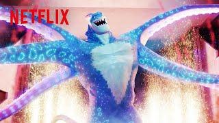 WWEも製作に参加 - 巨大怪獣レスラーの入場シーン | モンスターズ・リーグ | Netflix Japan