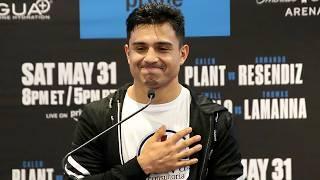 Armando Resendiz talks UPSET WIN vs Caleb Plant - Full Post Fight Press Conference