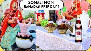SOMALI MOM RAMADAN PREP DAY 1 “ malinki ugu horeysay ee ramadanka iyo afurkena