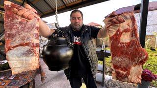 Meat in an Afghan cauldron!! Stewed meat recipe