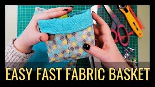 Making A Fabric Basket Beginner Friendly | Easy and Fast