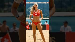  BEACH VOLLEYBALL QUEENS | Switzerland Ukraine  Poland  | Most Beautiful & Skilled Players!