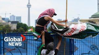 UofT encampment: Pro-Palestinian protesters leave campus before court-ordered deadline