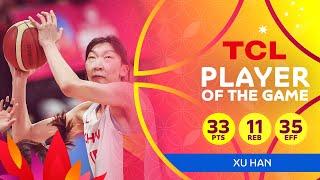 Xu Han (33 PTS) | TCL Player Of The Game | China vs Korea | FIBA #AsiaCupWomen 2023