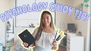 Psychology Study Tips for Uni! | HOW TO GET A FIRST CLASS in Psychology! 