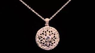 Nadri Round Pendant Necklace - GORGEOUS!