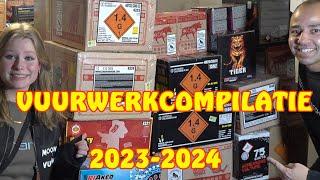 VUURWERK COMPILATIE 2023-2024 OUD EN NIEUW!!! NIET NORMAAL TOFF GEWOON GOUD (4K) FEUERWERK FIREWORKS