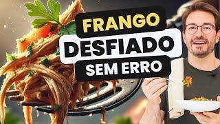 COMO FAZER FRANGO DESFIADO (receita fácil) NÃO TEM COM ERRAR