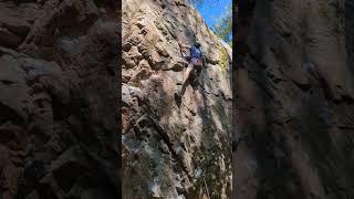 Climbing - Casall 7b at Sjötorpsberget