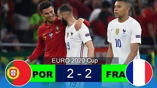 Portugal vs France 2-2 (Ronaldo vs Benzema) Euro 2020 Extended Highlights HD
