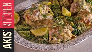 Greek Lamb Fricassee  | Akis Petretzikis