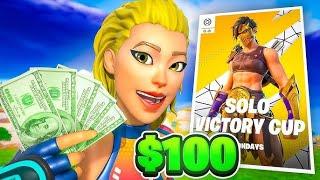 I WIN $100 in the SOLO CASH CUP!  #fortnite #fortniteclips #gaming