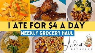 HOW I ATE FOR $4 A DAY! | EXTREME GROCERY BUDGET CHALLENGE